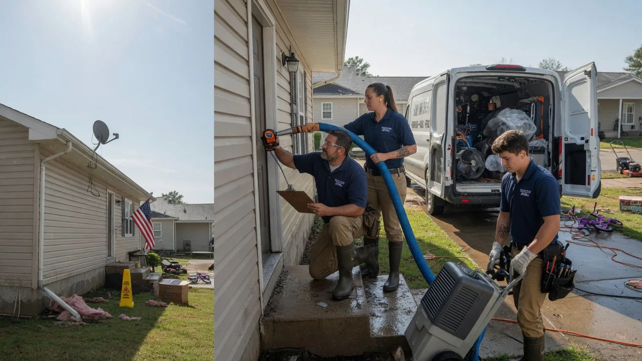 Ceiling Water Damage Restoration in Langsville, OH near me
